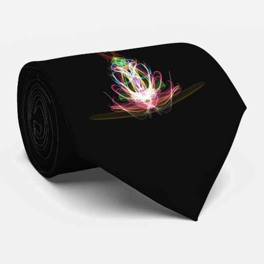 Cravate avec broderie colorée (Roulé)