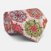 Cravate avec crochet fleurs (Roulé)