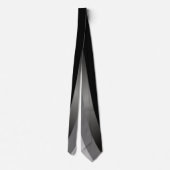 Cravate avec des rayures grises et noires (Dos)