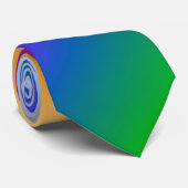 Cravate Avec Diagonale Multicolor Teintes Gradatio (Roulé)