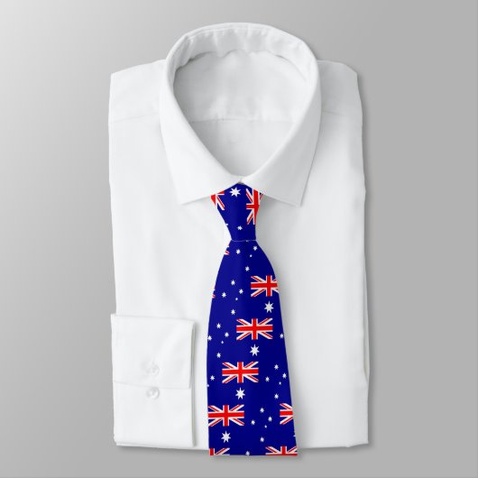 Cravate avec Drapeau d'Australie (Attaché)