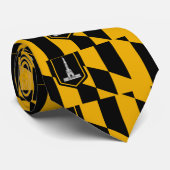 Cravate avec Drapeau de Baltimore City, Maryland, (Roulé)