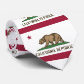 Cravate avec Drapeau de Californie, États-Unis (Roulé)