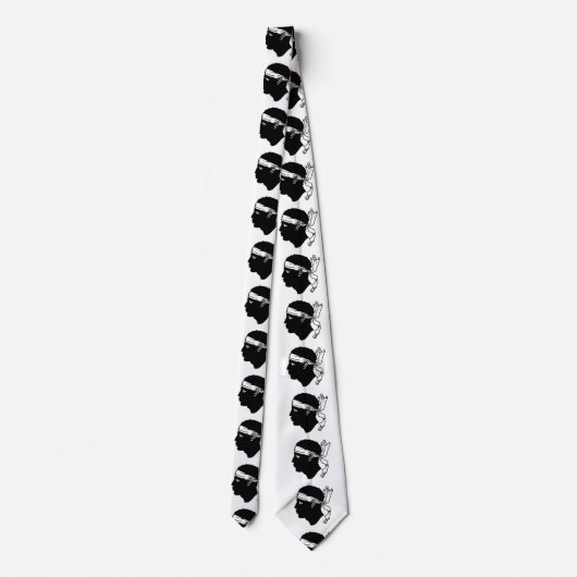 Cravate avec Drapeau de Corse, France (Dos)