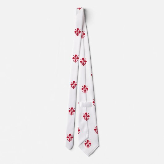 Cravate avec Drapeau de Florence, Italie (Dos)