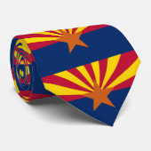 Cravate avec Drapeau de l'Arizona, États-Unis. (Roulé)