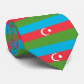 Cravate avec Drapeau de l'Azerbaïdjan (Roulé)