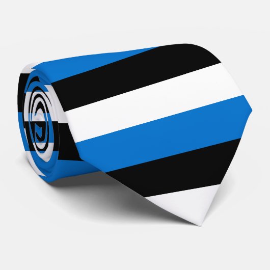 Cravate avec Drapeau de l'Estonie (Roulé)