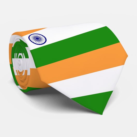 Cravate avec Drapeau de l'Inde (Roulé)