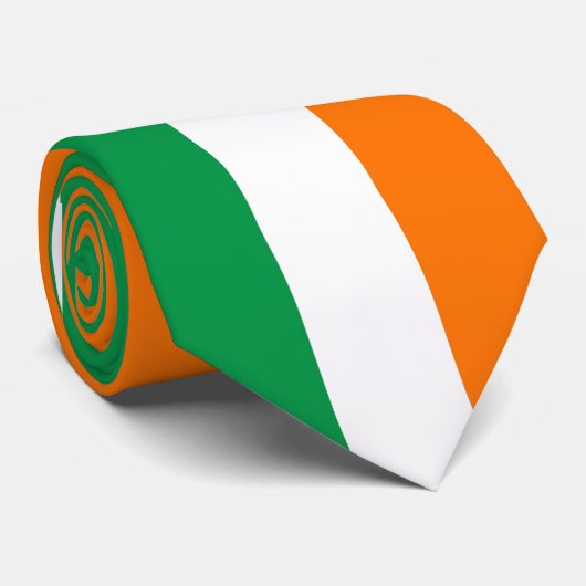 Cravate avec drapeau de l'Irlande (Roulé)