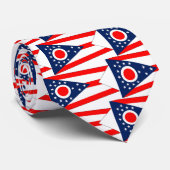 Cravate avec Drapeau de l'Ohio, États-Unis (Roulé)