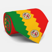 Cravate avec Drapeau de Los Angeles, Californie (Roulé)