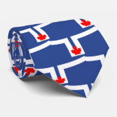 Cravate avec drapeau de Toronto, Ontario (Roulé)