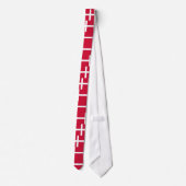 Cravate avec Drapeau du Danemark (Dos)