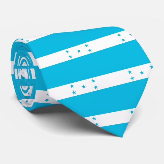 Cravate avec Drapeau du Honduras (Roulé)