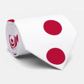 Cravate avec Drapeau du Japon (Roulé)