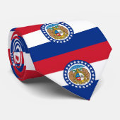 Cravate avec Drapeau du Missouri, États-Unis. (Roulé)