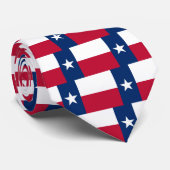 Cravate avec Drapeau du Texas, États-Unis (Roulé)