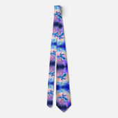 Cravate avec Joyeux Couple Dauphin - Peinture (Dos)