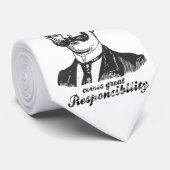 Cravate Avec la grande moustache, vient la grande (Roulé)