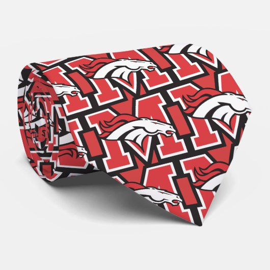 Cravate avec l'arrière - plan rouge (Roulé)