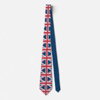 Cravate avec le drapeau britannique Union Jack