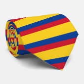 Cravate avec le drapeau de la Colombie (Roulé)