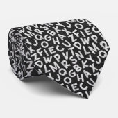 Cravate avec lettres sur tableau noir pour enseign (Roulé)