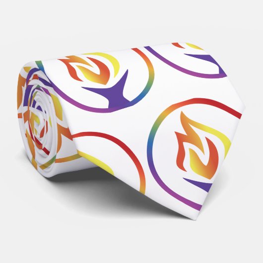 Cravate avec logo UUCF carrelé (Roulé)