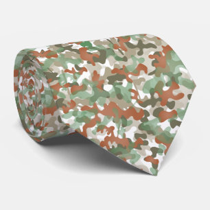 Cravate avec motif de camouflage dans les tons de 