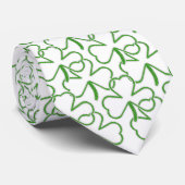 Cravate avec motif shamrock (Roulé)