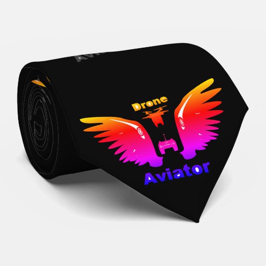 Cravate Aviateur de drone (Roulé)