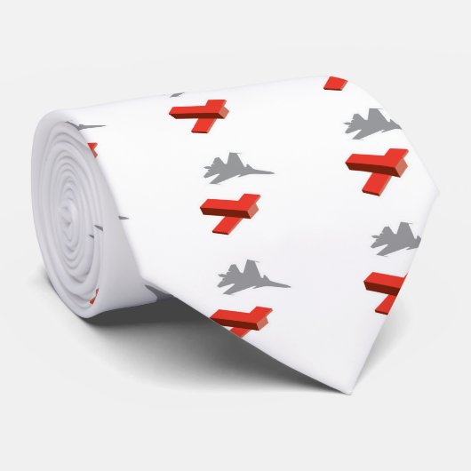 Cravate Avion de blocs (Roulé)