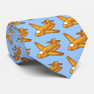 Cravate Avion jaune