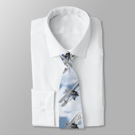 Cravate Avion vintage (Attaché)