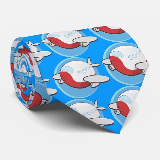 Cravate Avions de jouets (Roulé)