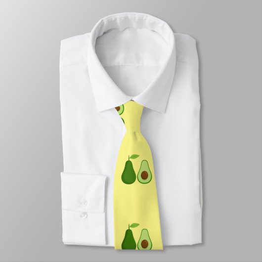 Cravate Avocado Lover Design Thunder_Cove (Attaché)
