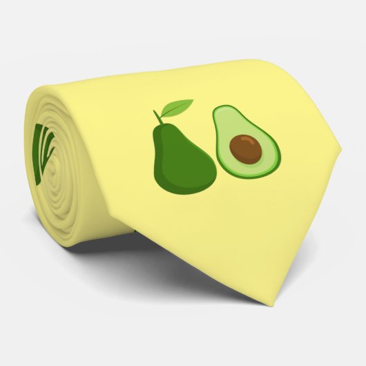 Cravate Avocado Lover Design Thunder_Cove (Roulé)