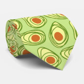 Cravate Avocado motif vert drôle gras sain (Roulé)