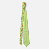 Cravate Avocado motif vert drôle gras sain (Dos)
