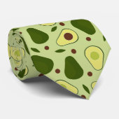 Cravate Avocados et feuilles (Roulé)