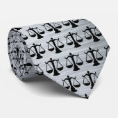 Cravate Avocat Écaille d'Argent de la Justice (Roulé)
