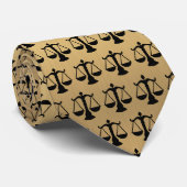 Cravate Avocat en droit Échelles d'or de la justice (Roulé)