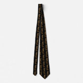 Cravate Avocat professionnel luxe Or Noir     (Dos)