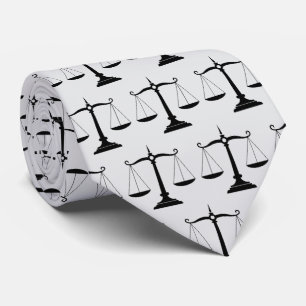 Cravate Avocat professionnel luxueux Noir Blanc