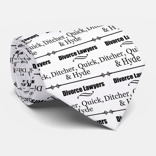 Cravate Avocats de divorce (Roulé)