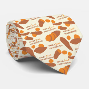 Cravate Avoir une douce Thanksgiving Patterned Sweet Potat