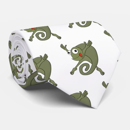 Cravate Awesome Chameleon (Roulé)