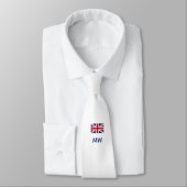 Cravate Awesome Dad UNION JACK UK FLAG Monogram  (Attaché)