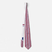 Cravate Awesome Dad UNION JACK UK FLAG Monogram  (Dos)